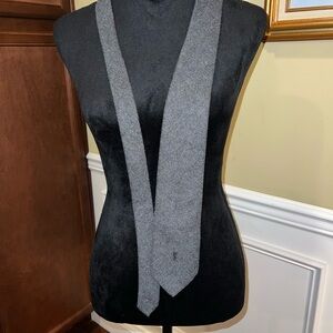 VINTAGE YSL Wool Gray Mens Tie